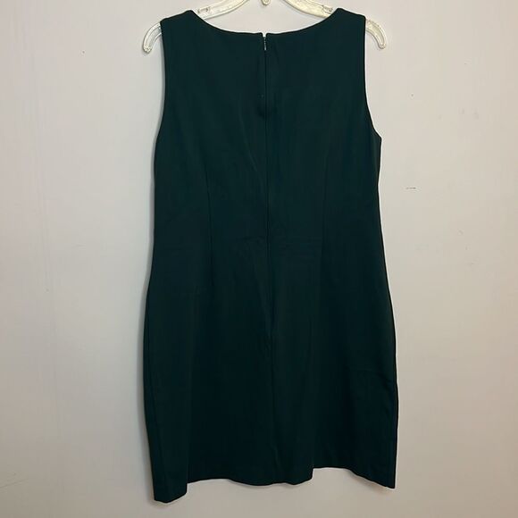 Vince Camuto Forrest Green Sheath Dress - Size 12 - Picture 8 of 14